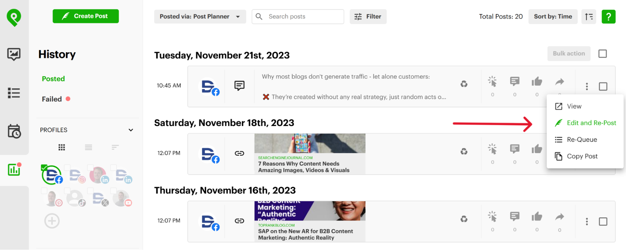 How to schedule recurring Facebook posts